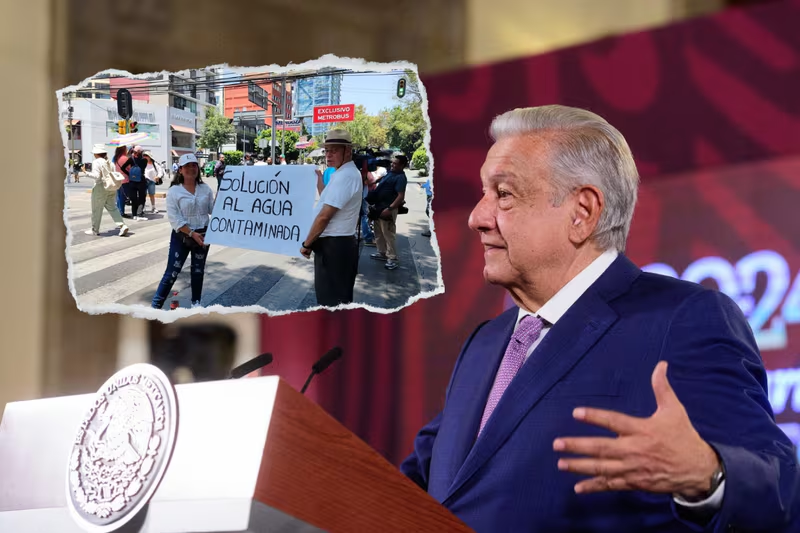 Microsismos, fugas y huachicol, entre las causas del agua contaminada CDMX, según AMLO